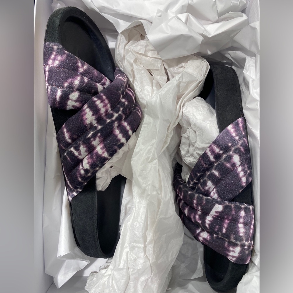 Isabel Marant Holden Slide Sandal Faded Night FR 36 38 39 NIB - Picture 5 of 6